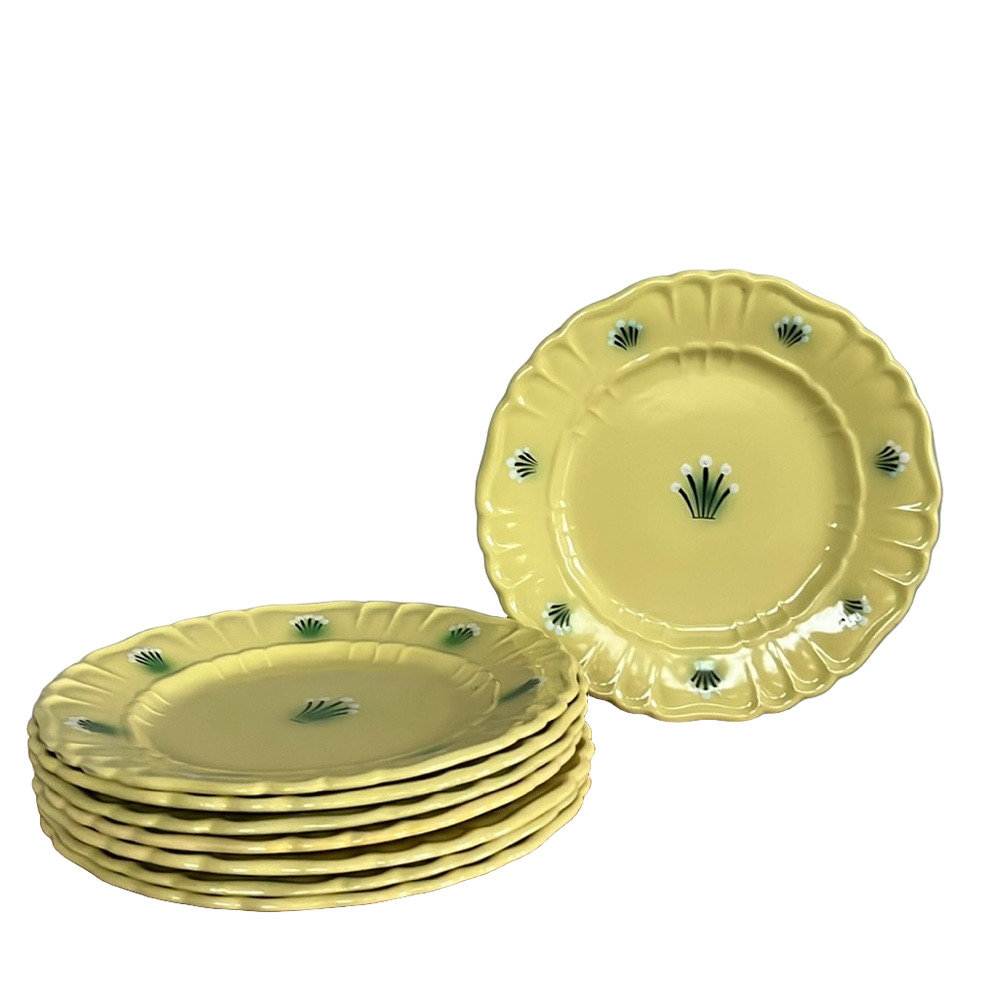 Art Deco Gefle Modell Percey Vintage Plates Set-of-8 Tableware